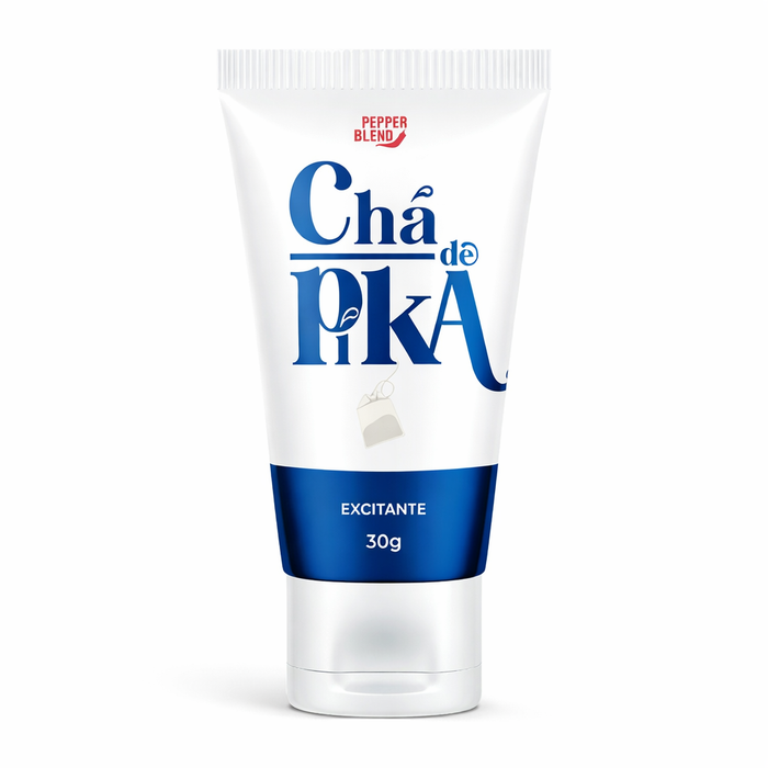 Gel Excitante Chá de Pika Pepper Blend 30g – Prolongador Masculino, Vibração e Ereção Intensa