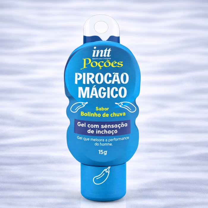 Gel Excitante Masculino com Sensação de Inchaço – Sabor Bolinho de Chuva – 15g