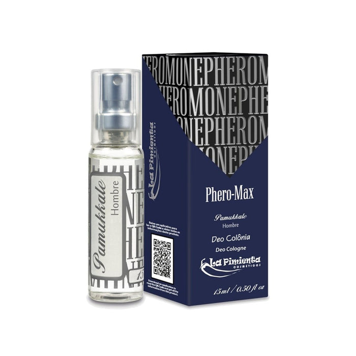 Perfume Afrodisíaco Phero Max Pamukkale La Pimienta 15ml – Feromônios Masculinos Premium e Fragrância Fresca Amadeirada